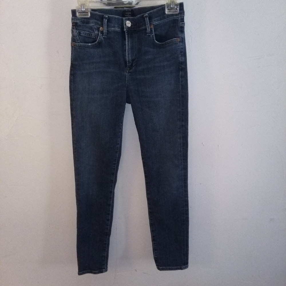 Citizens of Humanity Denim Blue Jeans Rocket Crop Skinny Med Wash Size 26